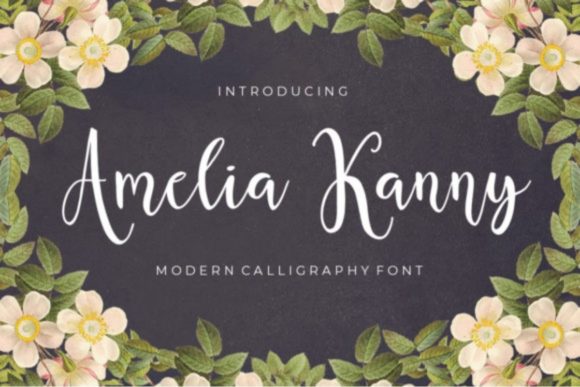 Amelia Kanny: A Romantic Script Font for Digital Branding