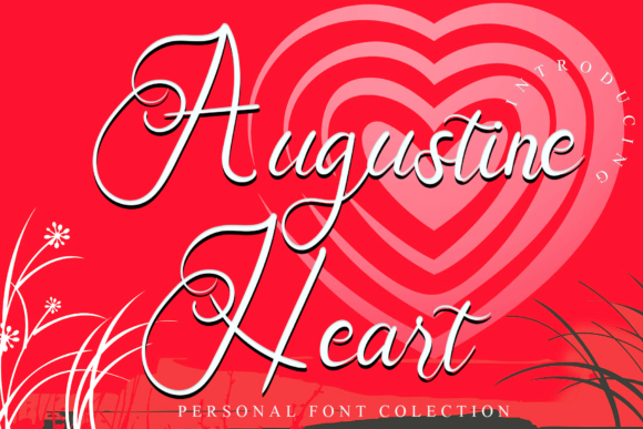 Augustine Heart: A Sweet Handwritten Font for Brand Warmth
