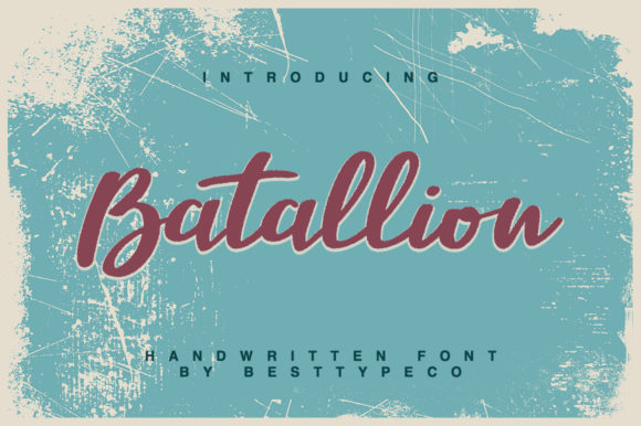 Batallion: A Brushed Handwritten Font That Feels Human