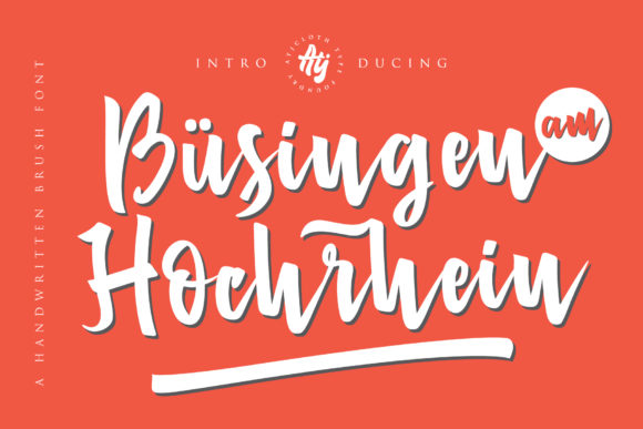 Busingen Am Hochrhein: A Handwritten Font That Feels Like a Signature