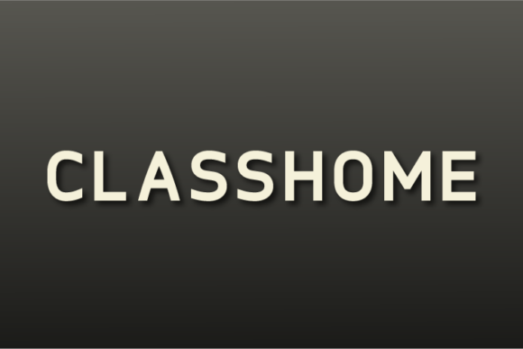Classhome: A Sans Serif Font That Breathes With Your Content