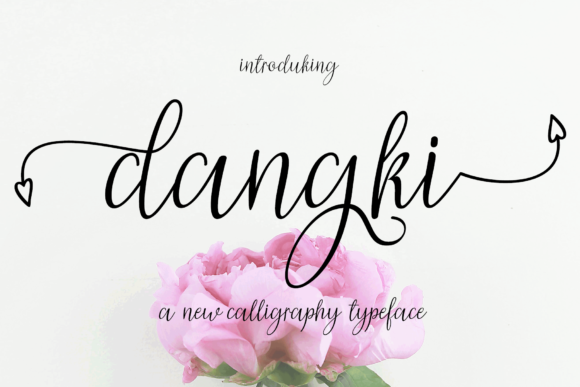 Dangki: A Romantic Script Font for Editorial Design