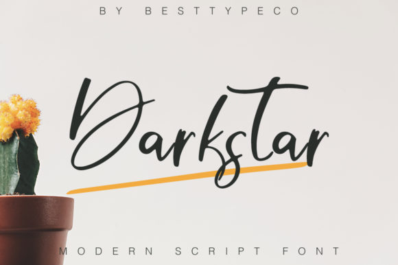 Darkstar: A Handwritten Font That Commands Attention