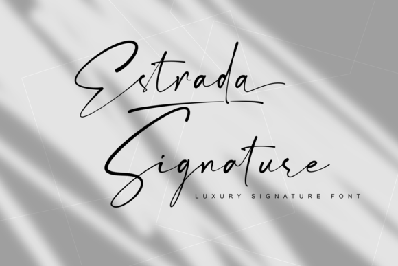 Estrada Signature: A Luxurious Handwritten Font for Timeless Branding