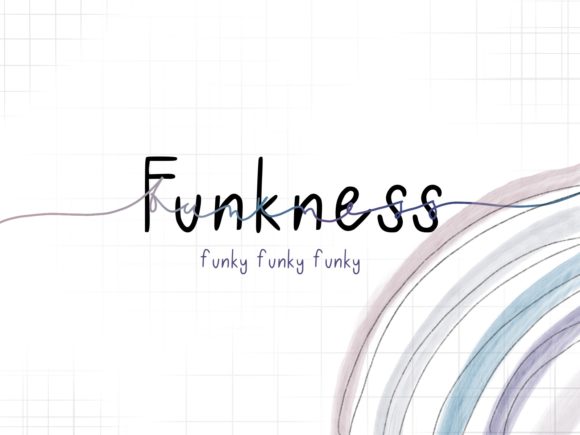 Funkness: A Light, Playful Script Font for Thoughtful Design
