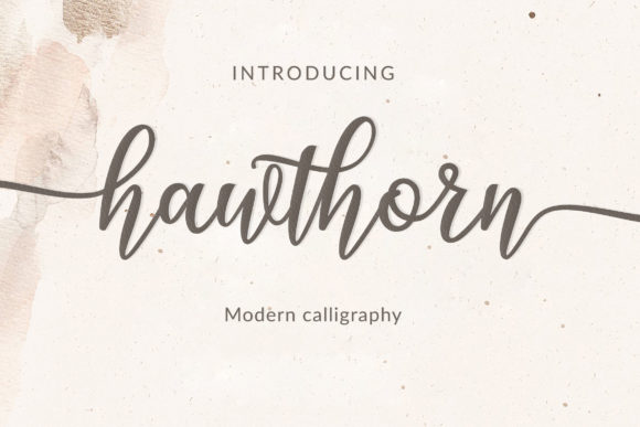 Hawthorn: A Script Font That Feels Like a Handwritten Invitation