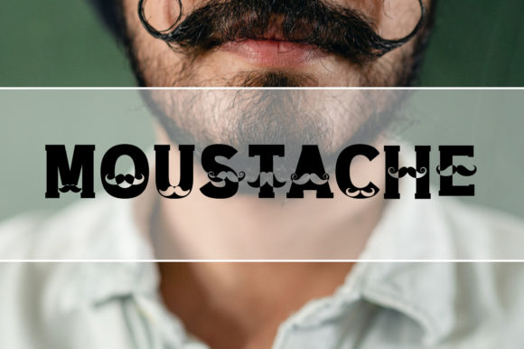 Moustache: A Bold, Playful Display Font