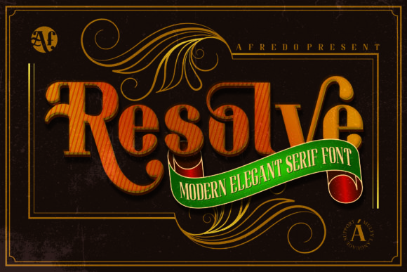 Resolve: A Serif Font That Anchors Your Campaigns