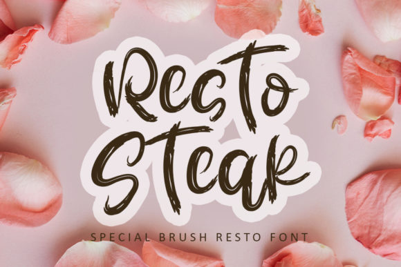 Resto Steak: A Warm, Brush-Pen Script Font for Digital Branding
