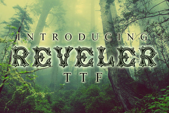 Reveler: A Nature-Inspired Decorative Typeface for Editorial Design