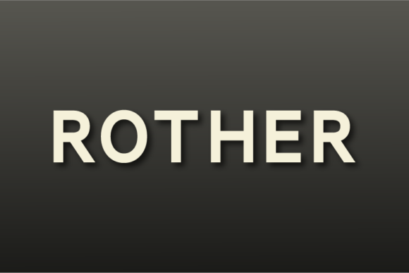 Rother: A Clean Sans Serif Font for Handmade Brands