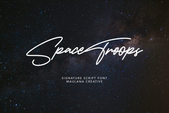 Space Troops: A Handwritten Font That Breathes Life Into Editorial Design