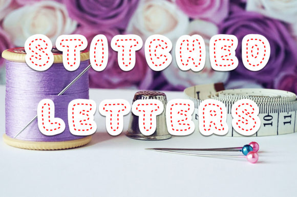 Stitched Letters: A Decorative Font That Elevates Your Brand