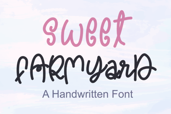Sweet Farmyard: A Quirky Handwritten Font for Small Business Branding