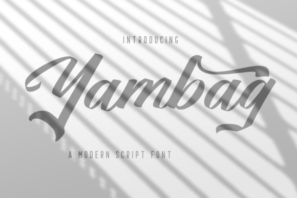 Yambag: A Modern Script Font That Feels Like a Thoughtful Pause